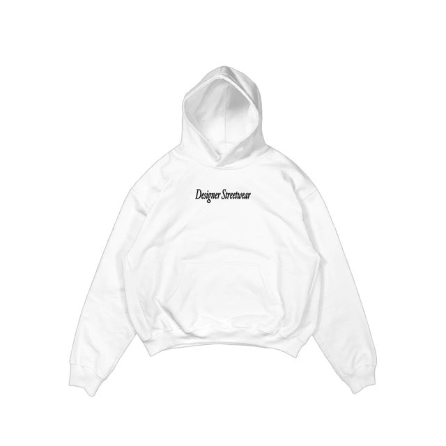 Designer Streetwear Hoodie White