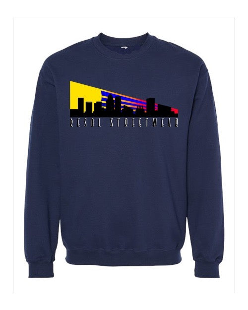 Baltimore's Staple Skyline Crewneck Navy